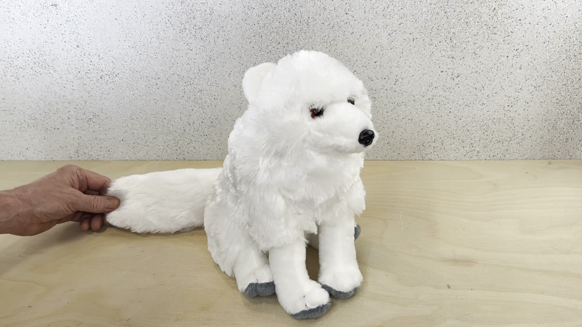 Watch Incredibly Soft - Arctic Fox Plush in Winter White Coat on